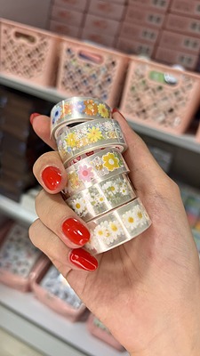 پک چسب واشی شفاف بابونه